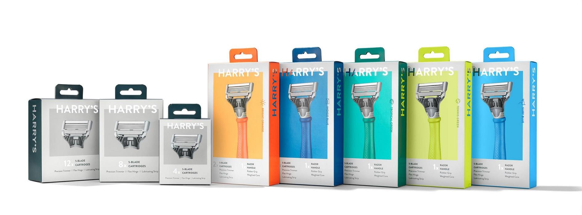 harry's shaving razor packaging design