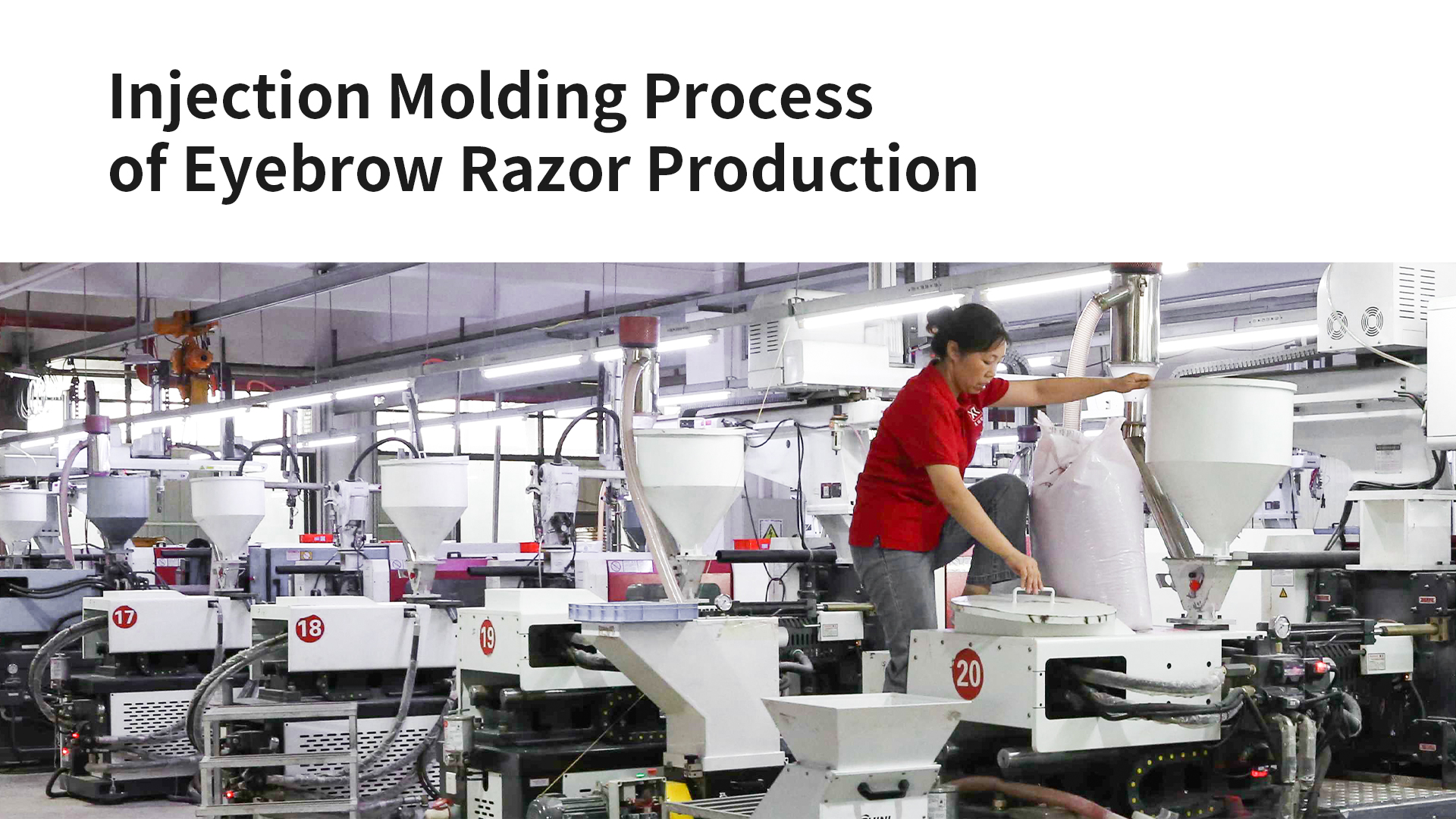 injection molding process of eyebrow razor manufacturing