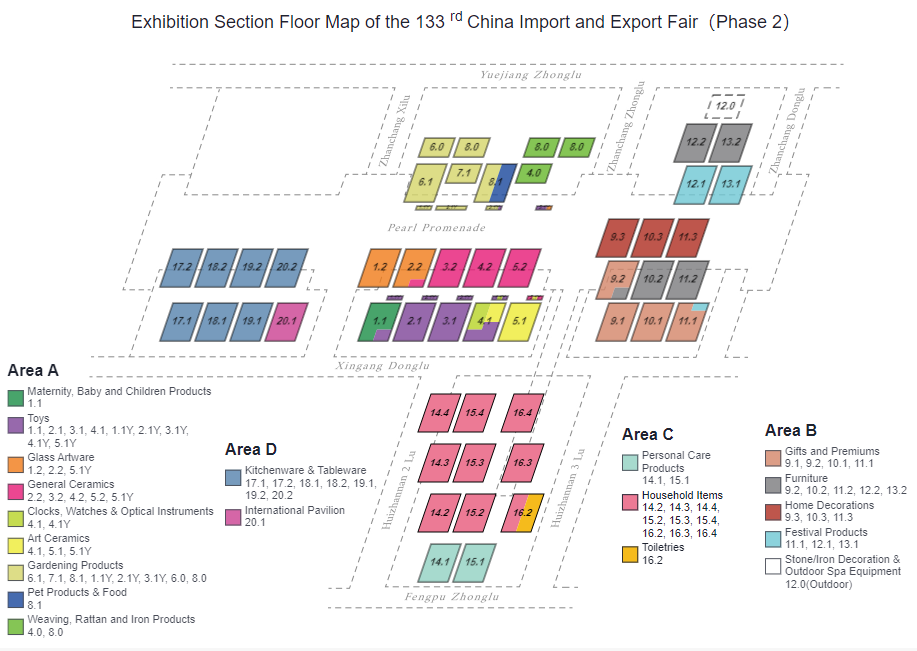 exhibition section floor map of the 133rd china import and export fair phase 2.png