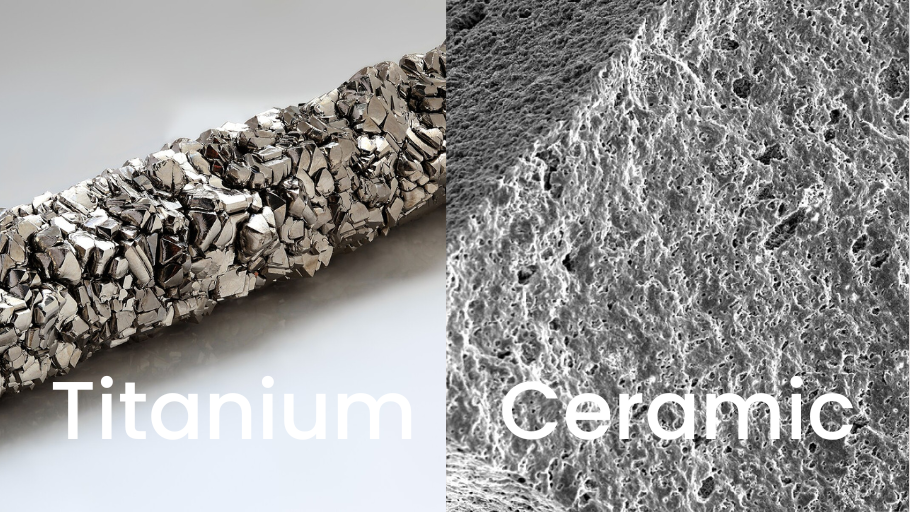 titanium and ceramic