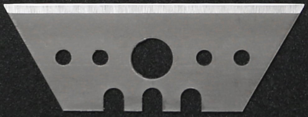 utility blade with 3 notches